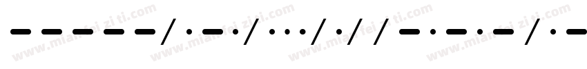 Morse NK Laser Italic字体转换